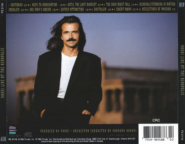 Yanni With The Royal Philharmonic Concert Orchestra – Live At The Acropolis (CD ALBUM)