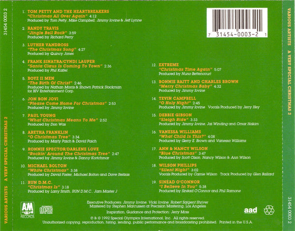 Various – A Very Special Christmas 2 (CD ALBUM)