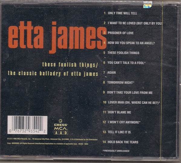 Etta James – These Foolish Things The Classic Balladry Of Etta James (CD ALBUM)