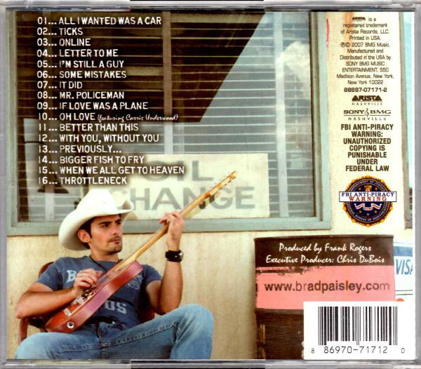 Brad Paisley – 5th Gear (CD ALBUM)