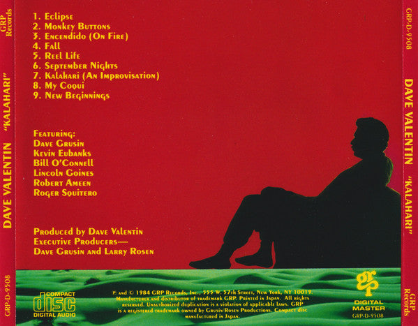 Dave Valentin – Kalahari (CD Album )