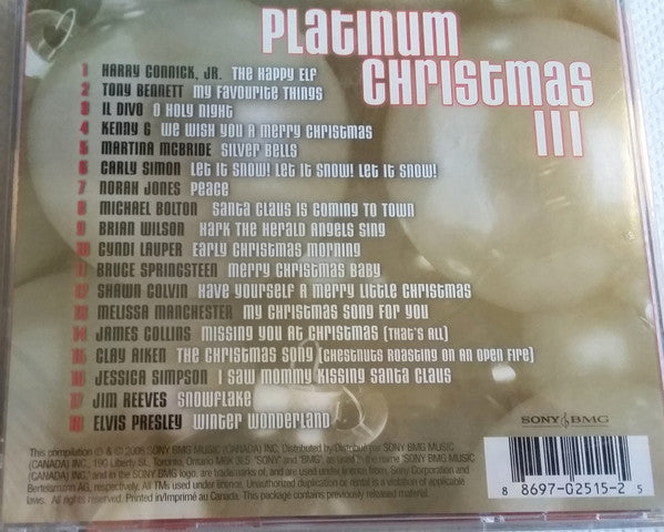 Various – Platinum Christmas III (CD ALBUM)