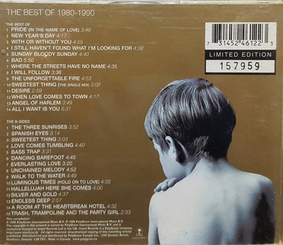 U2 ‎– The Best Of 1980-1990&B-Sides (2X CD ALBUM) Limited Edition, Numbered