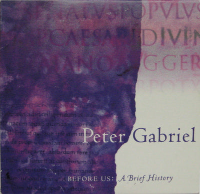 Peter Gabriel – Before Us A Brief History (Promo CD ALBUM)