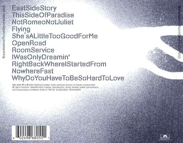 Bryan Adams – Room Service (CD ALBUM)