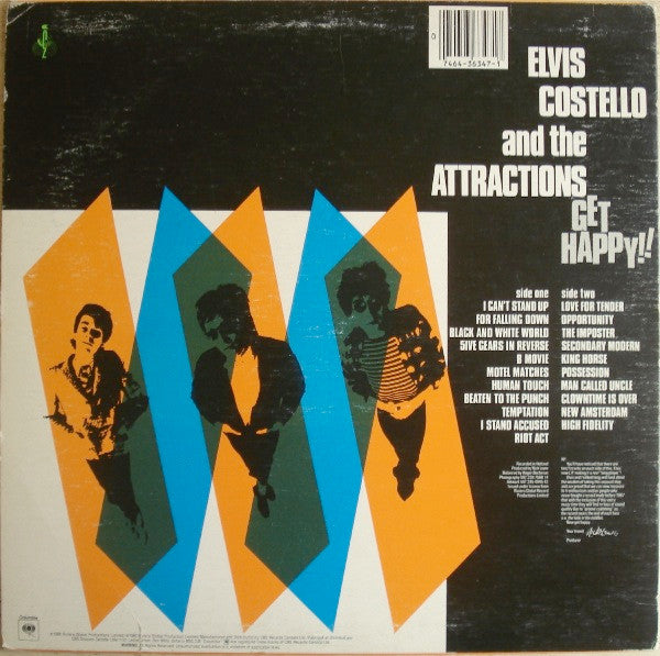 Elvis Costello And The Attractions ‎– Get Happy!!