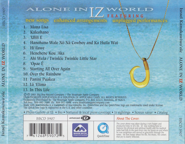 Israel Kamakawiwo'ole – Alone In Iz World (CD Album)