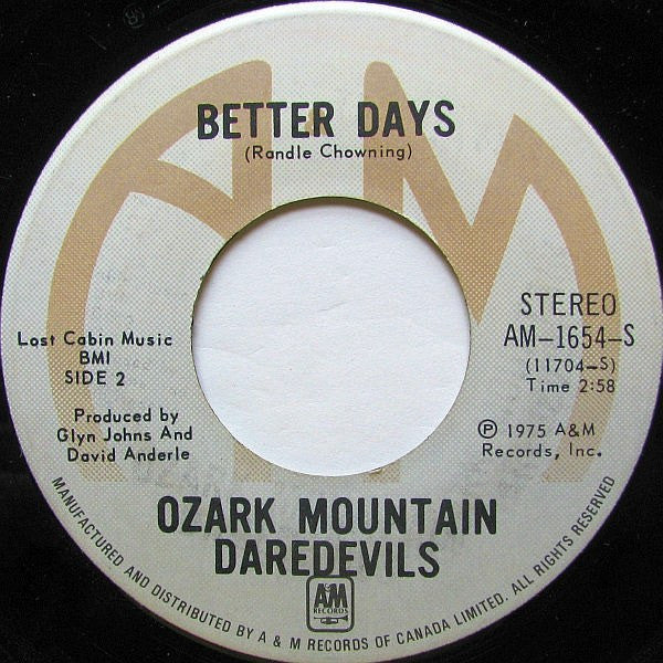 Ozark Mountain Daredevils – Jackie Blue / Better Days (7" Single)