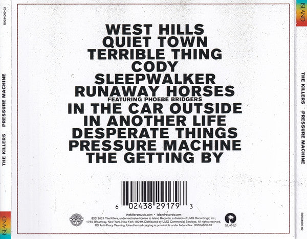 The Killers – Pressure Machine (CD ALBUM)