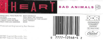 Heart – Bad Animals (CASSETTE)