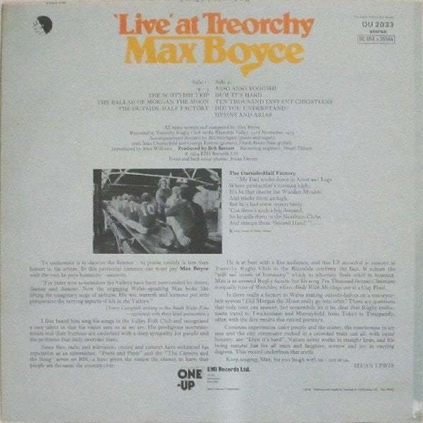 Max Boyce – 'Live' At Treorchy