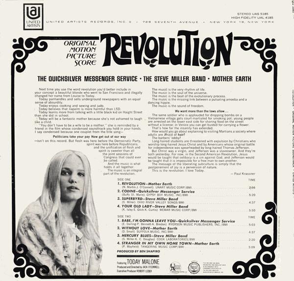 Various ‎– Revolution - Original Motion Picture Score(1st Press)
