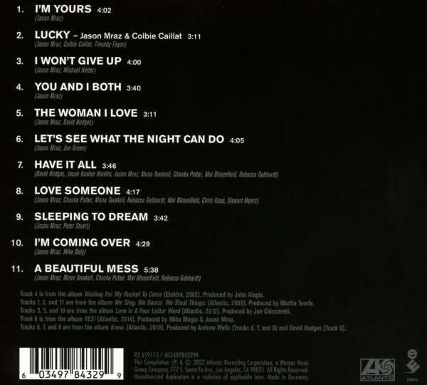 Jason Mraz – Lalala Love Songs (CD ALBUM)