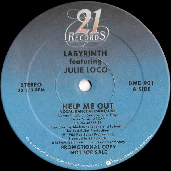 Labyrinth Featuring Julie Loco – Help Me Out (12" Single)