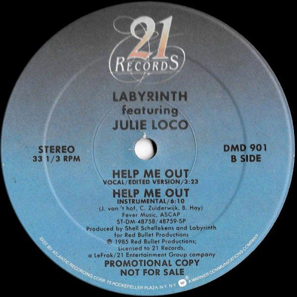Labyrinth Featuring Julie Loco – Help Me Out (12" Single)