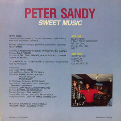 Peter Sandy ‎– Sweet Music