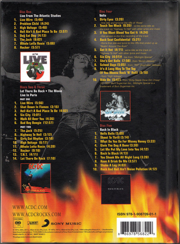 AC/DC – Bonfire 2011 Remaster (5xCD Album ) BOX  SET