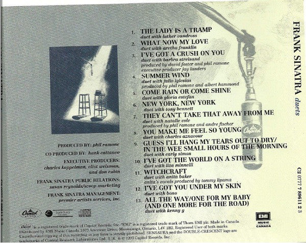 Frank Sinatra ‎– Duets (CD ALBUM)