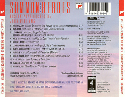 John Williams, Boston Pops Orchestra* – Summon The Heroes (CD Album)