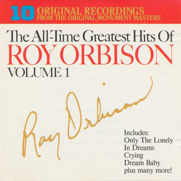 Roy Orbison – The All-Time Greatest Hits Of Roy Orbison Volume 1 (CD Album)
