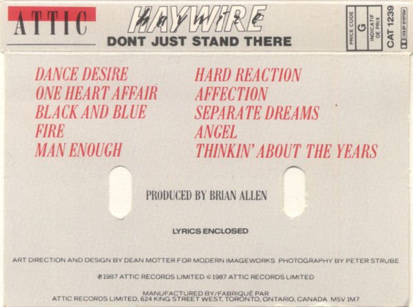Haywire – Don't Just Stand There (CASSETTE)