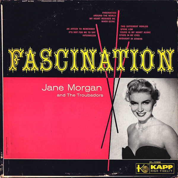 Jane Morgan With The Troubadors ‎– Fascination
