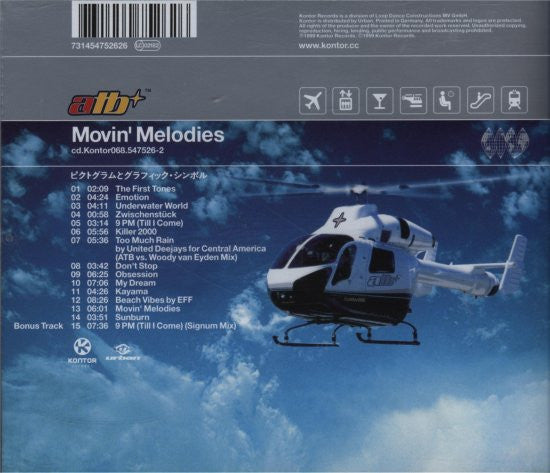 ATB – Movin' Melodies (CD Album)