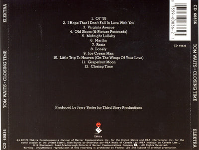 Tom Waits – Closing Time (CD ALBUM)