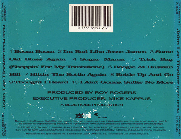 John Lee Hooker – Boom Boom (CD Album)