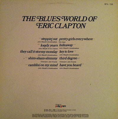 Various ‎– The Blues World Of Eric Clapton