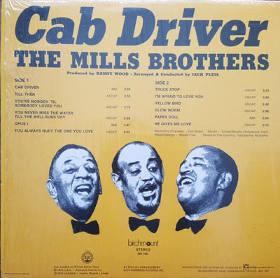 The Mills Brothers ‎– Cab Driver