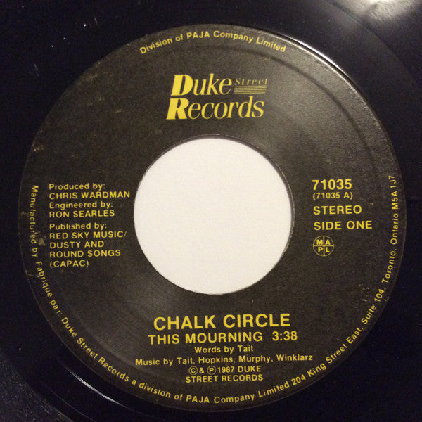 Chalk Circle – This Mourning 7" 45 rpm