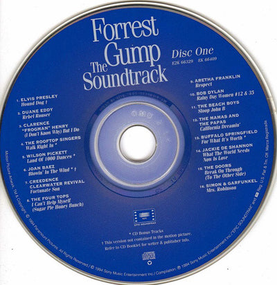 Various ‎– Forrest Gump (The Soundtrack) (2xCD Album)