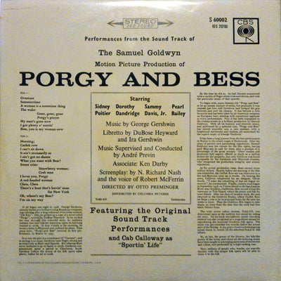 Samuel Goldwyn ‎– An Original Sound Track Recording The Samuel Goldwyn Motion Picture Production Of Porgy And Bess