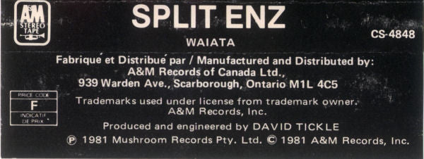 Split Enz – Waiata (CASSETTE)