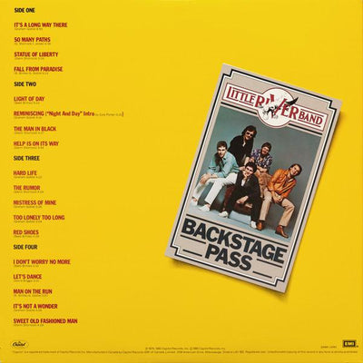 Little River Band ‎– Backstage Pass (2 discs)