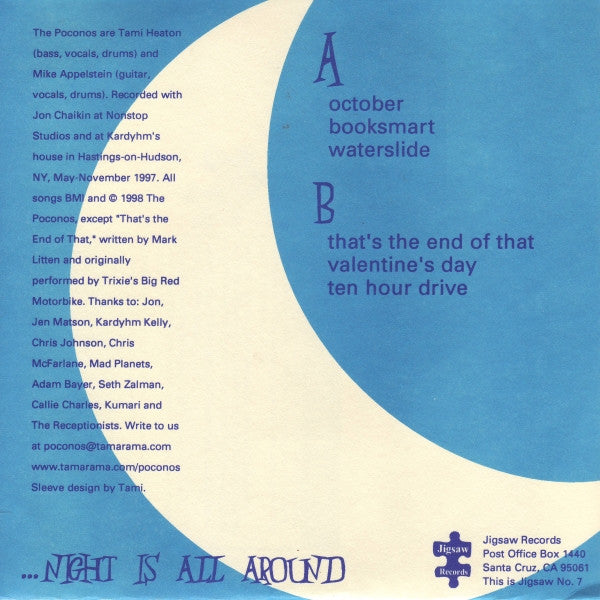 The Poconos – Days Are Getting Shorter  (7", 33 ⅓ RPM, Blue)