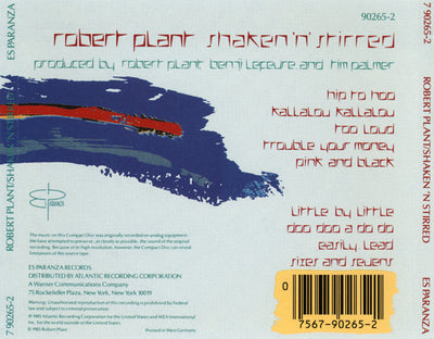 Robert Plant – Shaken 'N' Stirred-CD Album