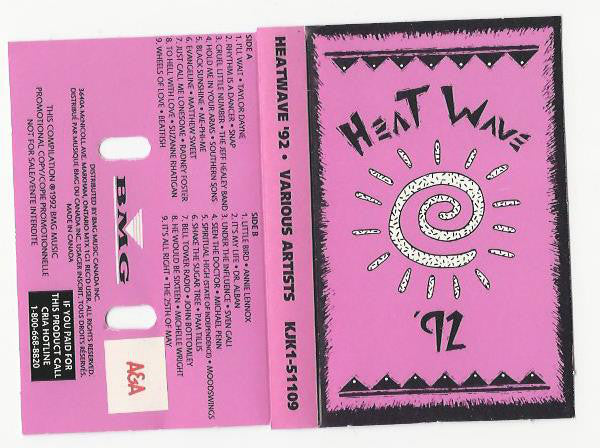 Various – Heatwave '92 (CASSETTE)