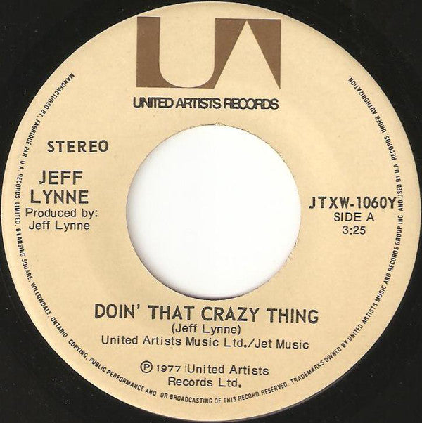 Jeff Lynne ‎– Doin' That Crazy Thing