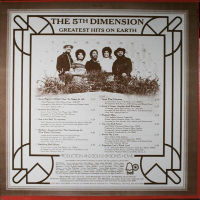 The 5th Dimension ‎– Greatest Hits On Earth