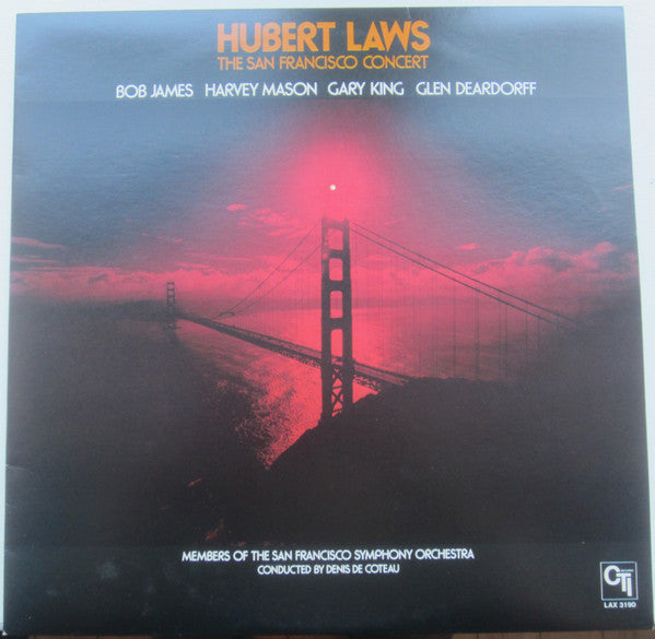 Hubert Laws – The San Francisco Concert (JAPANESE PRESSING) With obi