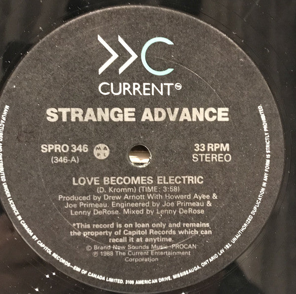 Strange Advance – Love Becomes Electric (12" SINGLE)