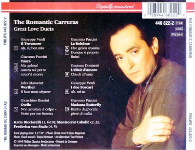 José Carreras – The Romantic Carreras: Great Love Duets (CD ALBUM)