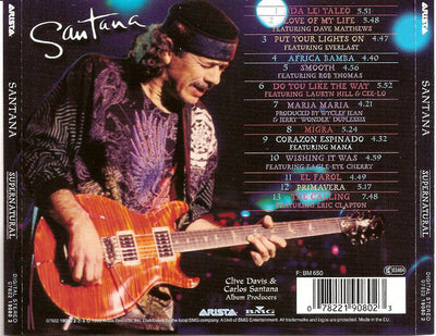 Santana ‎– Supernatural (CD Album)