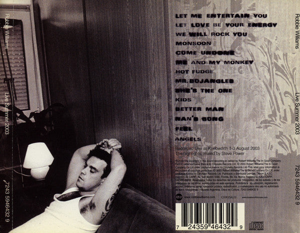 Robbie Williams – Live Summer 2003 (CD Album)