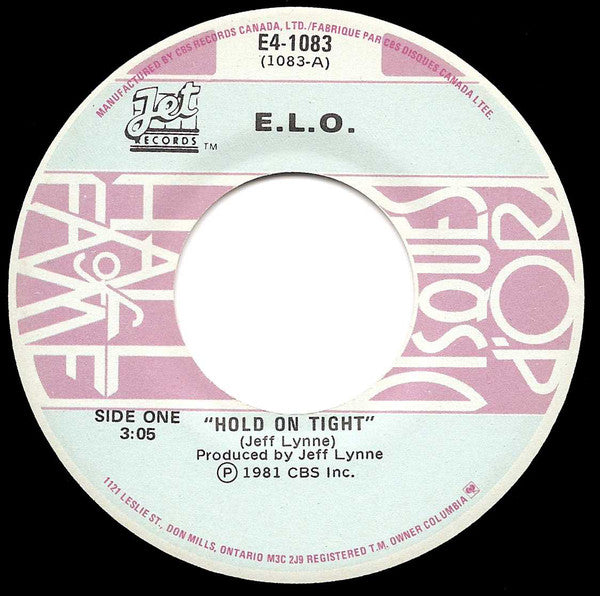 E.L.O.* ‎– Hold On Tight / Twilight