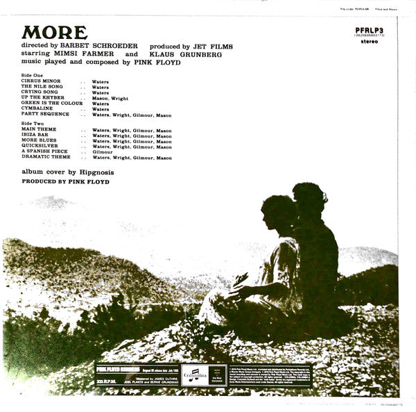 Pink Floyd ‎– Soundtrack From The Film "More" (NEW PRESSING)