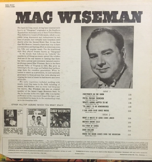 Mac Wiseman – Mac Wiseman