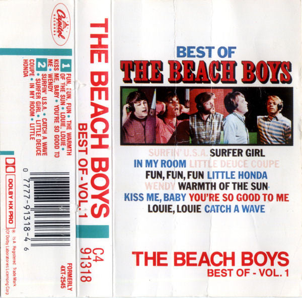 The Beach Boys – Best Of The Beach Boys - Vol. 1 (CASSETTE TAPE)